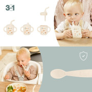 Silikónová jedálenská sada Grown-Up Meal Set Little Babymoov