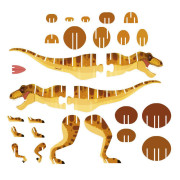 Drevené 3D puzzle Dinosaurus Dino Janod