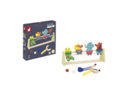 Drevená stolová hra pre deti Streľba prakom Applepop Janod