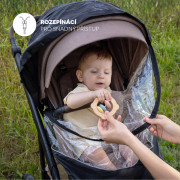 Pláštenka na kočík univerzálna exclusive Black Zopa