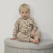 Detské pyžamo Psík hnedá Esito