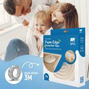 Ochranná páska penová na ochranu hrán a rohov nábytku 2 m Sipo