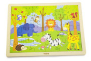 Drevené puzzle 24 dielikov - zoo