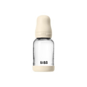 Antikoliková sklenená fľaša s kaučukovým cumlíkom 120 ml Bibs Blush