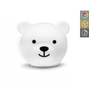 Medvedík Bor - silikónové viacfarebné nočné svetlo Zazu