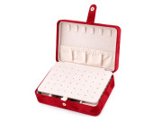 Malá šperkovnica s mašličkou semiš 11x16x5, 5 cm