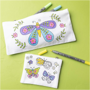 Kreatívna súprava Mini Craft Kit Textile Colouring Butterflies Creativ Company
