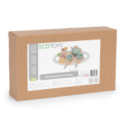 Drevená detská čajová sada s kanvicou a šálkami, 14 dielov