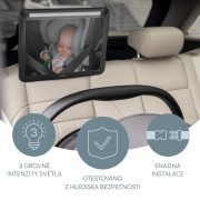 Zrkadlo s LED osvetlením Deluxe, Black