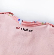 Body šaty tenké set Outlast® UPF 50+ Sv. broskyňová, motýliky