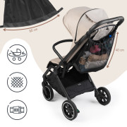 Uni sieťová taška na kočík čierna Sipo