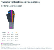 Palcové rukavice zateplené Tlapka Veľ. 1 - 2 roky Esito