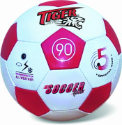 Lopta kožená futbalová Fever červená