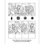 Omaľovánky s fúkacími fixami Ľadové kráľovstvo