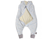 Merino spací vak slon modrý s nožičkami