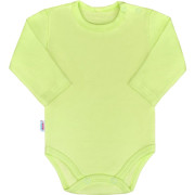 Dojčenské body s dlhým rukávom New Baby Pastel zelené