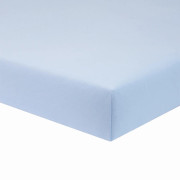 ESITO Dětské prostěradlo do postýlky Zája 60 x 120 cm jednobarevné Soft Blue - modrá / 60 