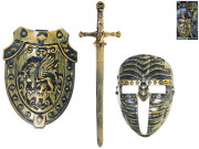 Rytiersky set 3ks - maska, štít, meč 50 cm