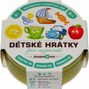 Detské hrátky pre najmenších 3v1 spoločenská hra