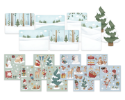 Sada so samolepkami Vianočné prianie Little Dutch