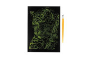 Škrabací obrázok zlatý Leopard