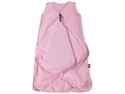 Letný 3D spací vak mušelín ružový