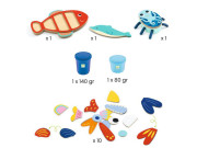 Sada s modelínou - Morské zvieratká Djeco