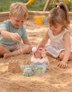 Recyklovaná pastelová sada na piesok malá - oceán s kanvičkou Androni