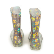 Detské čižmy PVC potlač zvieratka PL0042-18 hnedá Pidilidi