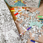 Vyfarbovacie puzzle Utajená záhrada 100 ks