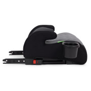 Detský podsedák do auta ISOFIX i-Size s držiakom na nápoje, pre výšku 125–150 cm šedý