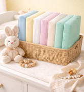 Prestieradlo froté LUX na gumu 120x60 cm Scarlett