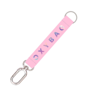 Krátka kľúčenka s karabínkou Holographic Pink OxyBag
