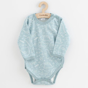 Dojčenské celorozopínacie body New Baby Classic II Uni 3ks mätové