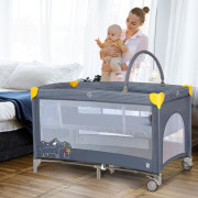 Complet duo cestovná postieľka s druhým dňom a hrazdičkou Asalvo