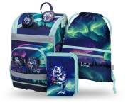 Set 3 Zippy Plus Aurora: aktovka, peračník, vrecko GRS Baagl