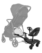 Stúpadlo ku kočíku so sedátkom Ally XL Black