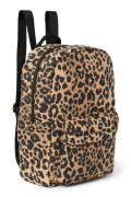 Cotton Midi Backpack - batôžtek s predným vreckom Brown Leopard Studio Noos