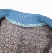 Mikina hrejivá rozopínacia béžová s muchotrávkami