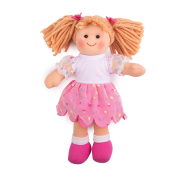 Látková bábika Darcia 28 cm Bigjigs Toys