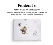 Bavlnená prestieradlo do postieľky Malá myška Baby Nellys