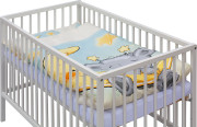 Detská postieľka s kompletnou výbavou 120 x 60 cm, Mimas Scarlett
