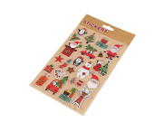 Vianočné samolepky 3D