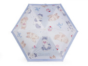 Detský skladací mini dáždnik mačka s rukoväťou labka
