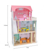 Drevený domček pre bábiky