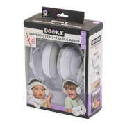 Chrániče sluchu 2v1 Baby & Junior 0-12r White Dooky