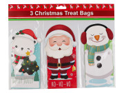 Vianočné / mikulášske darčekové vrecko sada 3 ks mix 2