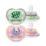 Cumlík Ultra air ružová/zelená 6-18 m obrázok dievča 2 ks Philips Avent