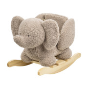 Hojdačka Teddy plyšový sloník taupe 10 m+ Nattou