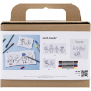 Kreatívna súprava Mini Craft Kit Textile Colouring Robot Creativ Company